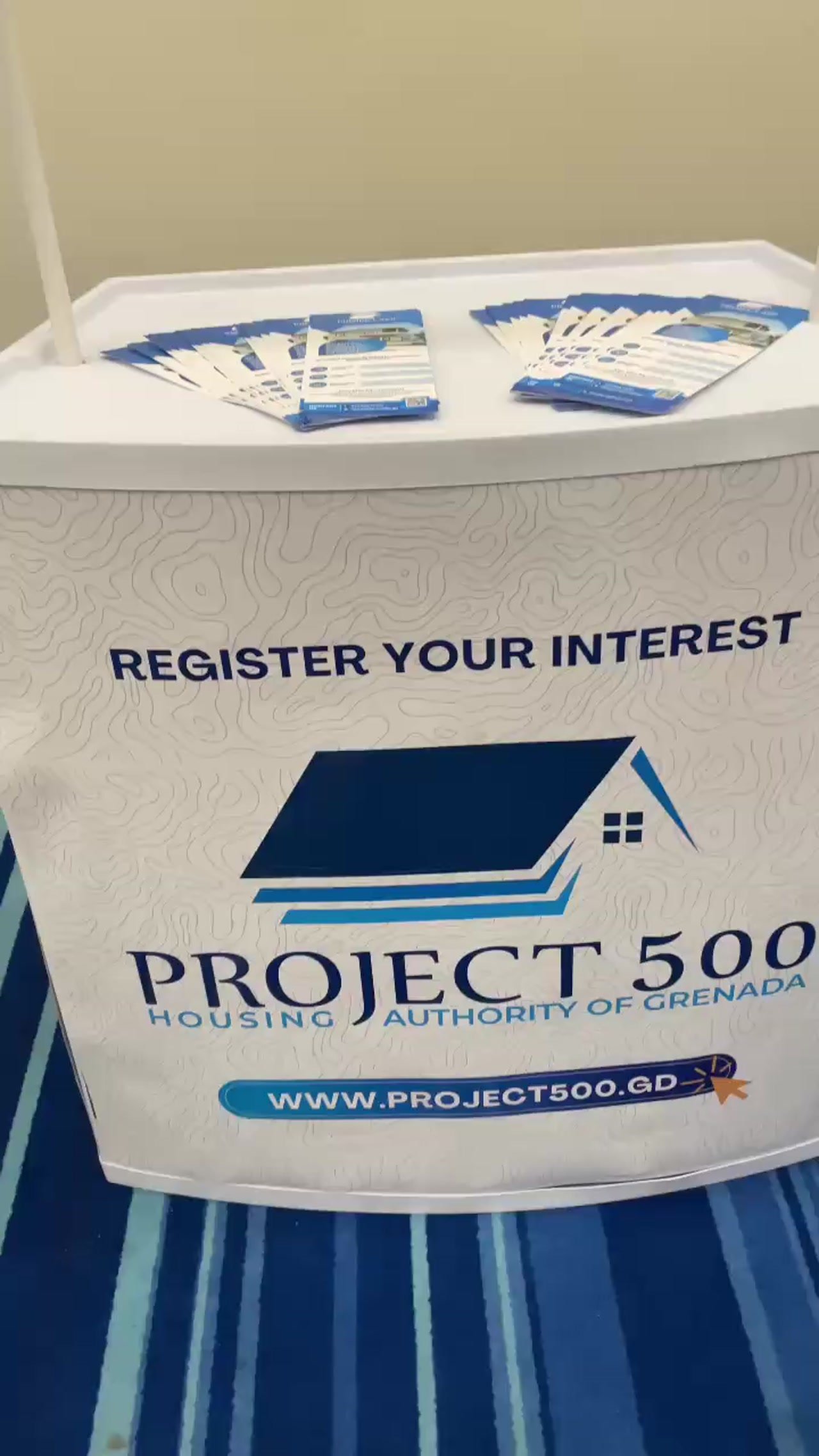 The Project 500 information booth at the Republic Bank Mortgage Expo.